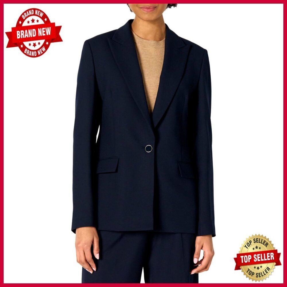 Regular Fit Woven Blazer, Single Breasted, Long Sleeve, Dry Clean Only